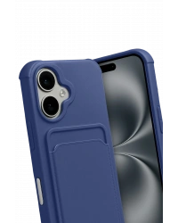 Newface Apple iPhone 17 Kelvin Kartvizitli Silikon - Lacivert