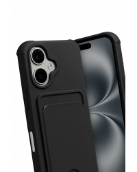 Newface Apple iPhone 17 Kelvin Kartvizitli Silikon - Siyah