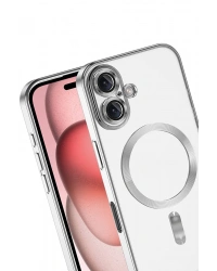 Newface Apple iPhone 17 Kross Magneticsafe Kapak - Gümüş