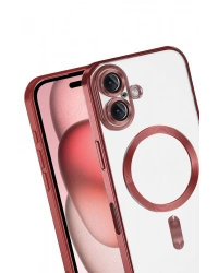 Newface Apple iPhone 17 Kross Magneticsafe Kapak - Kırmızı