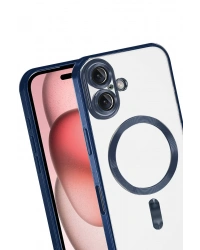 Newface Apple iPhone 17 Kross Magneticsafe Kapak - Lacivert