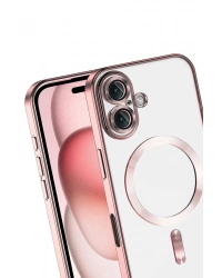 Newface Apple iPhone 17 Kross Magneticsafe Kapak - Rose