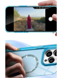 Newface Apple iPhone 17 Live Diamond Magsafe Kapak - Yeşil