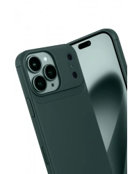 Newface Apple iPhone 17 Pro Auto Focus Karbon Kapak - Koyu Yeşil