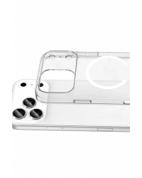 Newface Apple iPhone 17 Pro Combo Sert Şeffaf Magsafe Kapak - Şeffaf