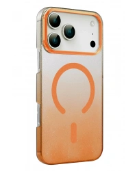 Newface Apple iPhone 17 Pro Glossy Magsafe Kapak - Turuncu