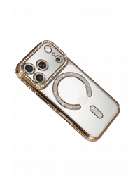 Newface Apple iPhone 17 Pro Joke Simli Magneticsafe Kılıf - Gold