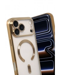 Newface Apple iPhone 17 Pro Kross Magneticsafe Kapak - Gold