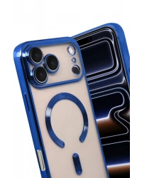 Newface Apple iPhone 17 Pro Kross Magneticsafe Kapak - Lacivert