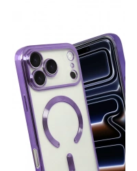 Newface Apple iPhone 17 Pro Kross Magneticsafe Kapak - Mor