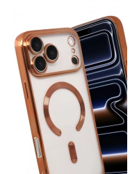 Newface Apple iPhone 17 Pro Kross Magneticsafe Kapak - Turuncu