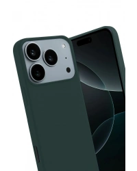 Newface Apple iPhone 17 Pro Max First Silikon - Koyu Yeşil