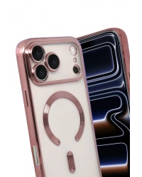 Newface Apple iPhone 17 Pro Max Kross Magneticsafe Kapak - Rose