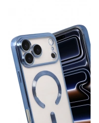 Newface Apple iPhone 17 Pro Max Kross Magneticsafe Kapak - Sierra Blue