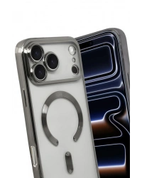 Newface Apple iPhone 17 Pro Max Kross Magneticsafe Kapak - Titan Gri