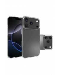 Newface Apple iPhone 17 Pro Max Lüx Şeffaf Silikon - Şeffaf