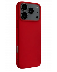 Newface Apple iPhone 17 Pro Max Nano içi Kadife Silikon - Kırmızı