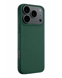 Newface Apple iPhone 17 Pro Max Nano içi Kadife Silikon - Koyu Yeşil