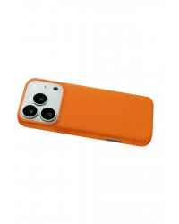 Newface Apple iPhone 17 Pro Max Nano içi Kadife Silikon - Turuncu