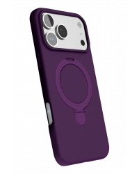 Newface Apple iPhone 17 Pro Max Regal Magsafe Standlı Kapak - Derin Mor