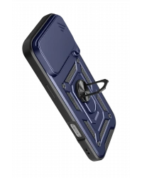 Newface Apple iPhone 17 Pro Pars Lens Yüzüklü Silikon - Lacivert