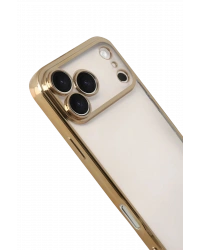 Newface Apple iPhone 17 Pro Razer Lensli Silikon - Gold