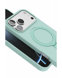 Newface Apple iPhone 17 Pro Regal Magsafe Standlı Kapak - Su Yeşili