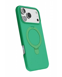 Newface Apple iPhone 17 Pro Regal Magsafe Standlı Kapak - Yeşil