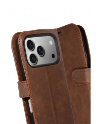 Newface Apple iPhone 17 Pro Trend S Plus Kapaklı Kılıf - Taba