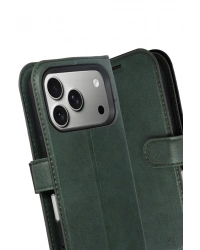 Newface Apple iPhone 17 Pro Trend S Plus Kapaklı Kılıf - Yeşil