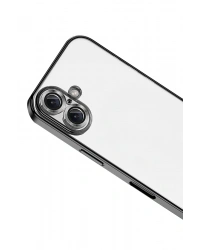 Newface Apple iPhone 17 Razer Lensli Silikon - Siyah