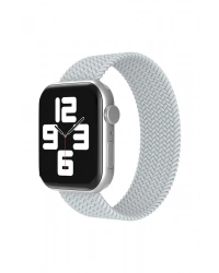 Newface Apple Watch 38mm Ayarlı Solo Silikon Kordon - Beyaz