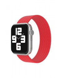 Newface Apple Watch 38mm Ayarlı Solo Silikon Kordon - Kırmızı