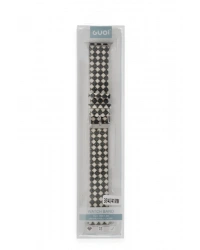 Newface Apple Watch 38mm Karo Motif Kordon - Siyah