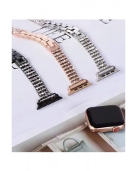 Newface Apple Watch 38mm Live Taşlı Kordon - Gold