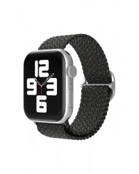 Newface Apple Watch 38mm Star Kordon - Benekli Siyah