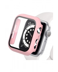 Newface Apple Watch 40mm Camlı Kasa Ekran Koruyucu - Rose Gold