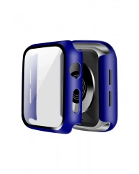 Newface Apple Watch 42mm Camlı Kasa Ekran Koruyucu - Lacivert