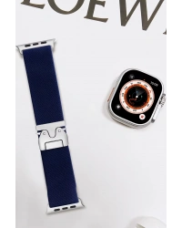 Newface Apple Watch 42mm Forest Kumaş Kordon - Lacivert