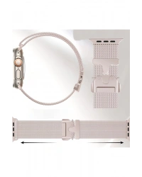 Newface Apple Watch 42mm Milano Metal Kordon - Siyah