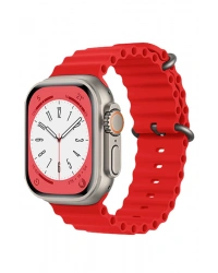 Newface Apple Watch 42mm Ocean Kordon - Kırmızı