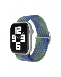 Newface Apple Watch 42mm Star Kordon - Yeşil-Lacivert