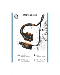 Newface AS9 Suya Dayanıklı Bluetooth Kulaklık - Siyah