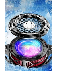 Newface FS02 15W RGB Radyatör Telefon Soğutucu Fan - Siyah