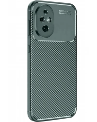 Newface Honor 200 Kılıf Auto Focus Karbon Kapak - Koyu Yeşil