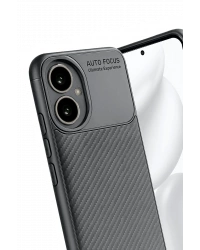 Newface Honor 400 Kılıf Auto Focus Karbon Kapak - Gri