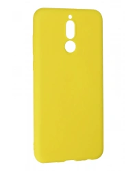 Newface Huawei Mate 10 Lite Kılıf Nano içi Kadife Silikon - Sarı