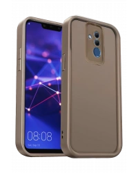 Newface Huawei Mate 20 Lite Kılıf Viera Silikon - Kahverengi