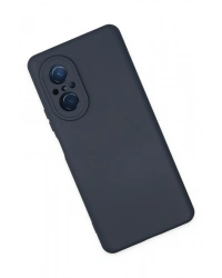 Newface Huawei Nova 9 SE Kılıf Nano içi Kadife Silikon - Lacivert