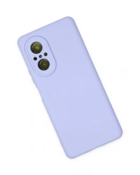 Newface Huawei Nova 9 SE Kılıf Nano içi Kadife Silikon - Lila